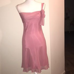 Laundry by Shelli Segal Pink Silky Mini Dress